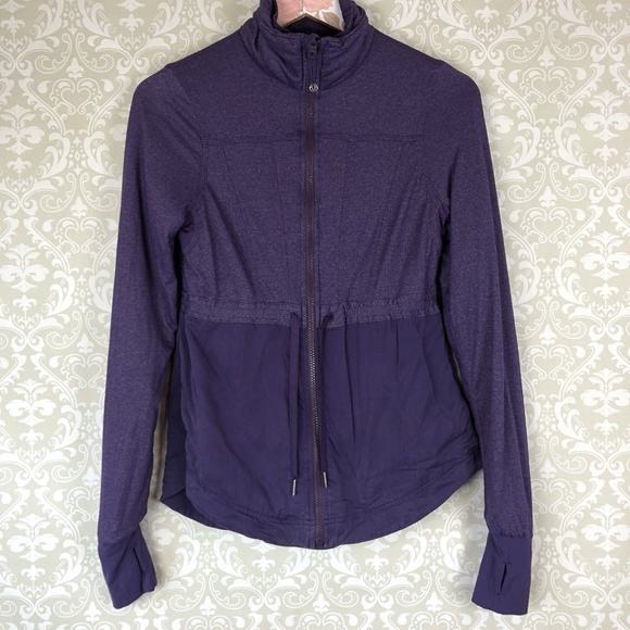 lululemon athletica Jackets & Blazers - Lululemon Concord Grape Inner Peace Zip Up Jacket